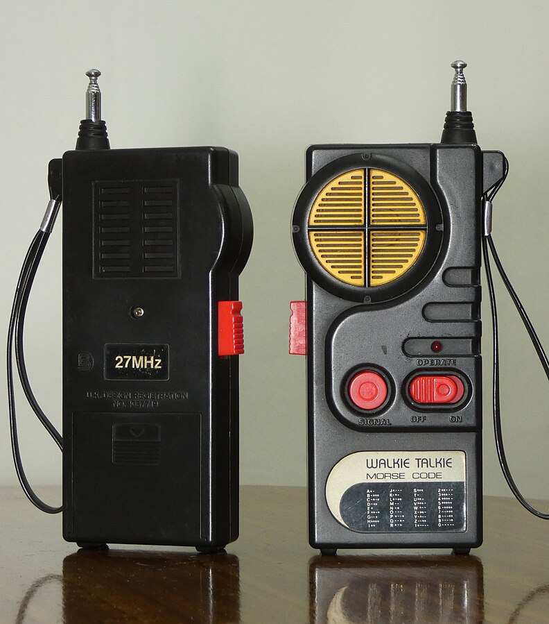 Antique toy walkie talkie