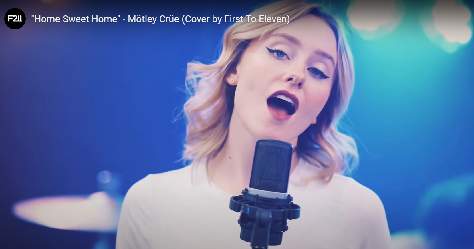 Audra Miller singing a cover of "Home Sweet Home" by Motley Crue for her band First to Eleven